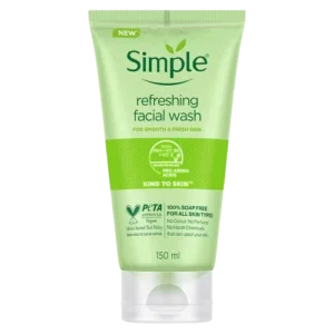 ژل شستشوی صورت سیمپل مدل Refreshing حجم ۱۵۰ میلی‌لیتر – Simple Refreshing Facial Wash Gel 150ml