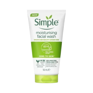 ژل شستشوی آبرسان سیمپل حاوی ویتامین B5 و E حجم ۱۵۰ میلی‌لیتر – Simple Hydrating Facial Wash 150ml