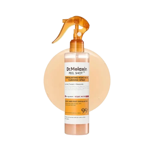اسپری لایه‌بردار بدن دکتر ملاکسین با کوجیک اسید و زردچوبه – Dr. Melaxin Body Peeling Spray